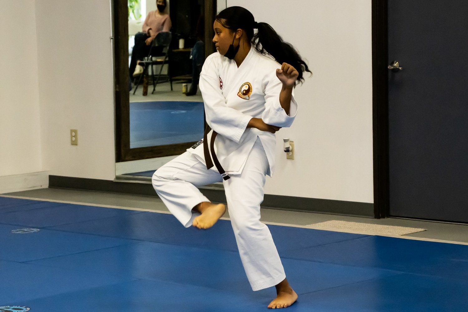Brown belt student practicing Kata - 2