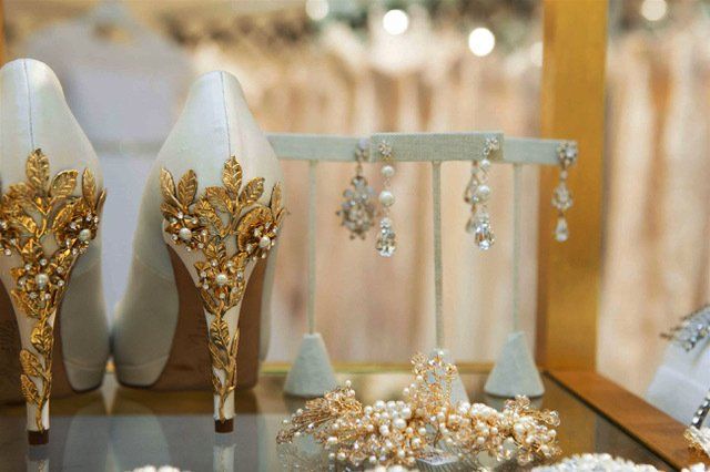 bridal shop interior design project with product display