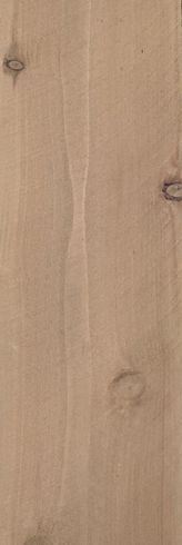 Close-up of light brown wood grain with a few visible knots.