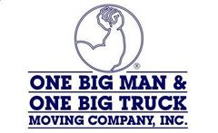 One Big Man & One Big Truck Moving Business Logo