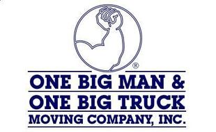 One Big Man & One Big Truck Moving Business Logo