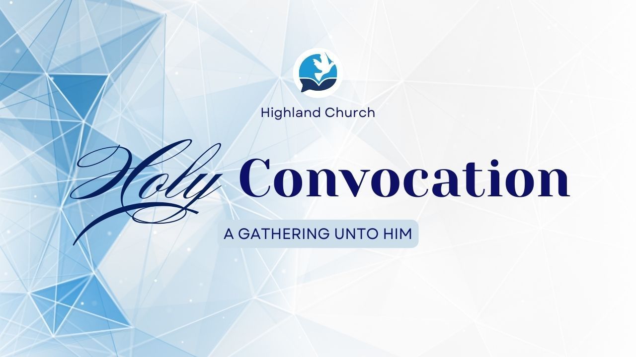 It is a holy convocation a gathering unto him.