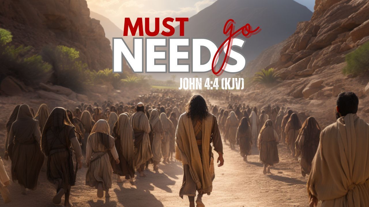 A group of people are walking down a dirt road.