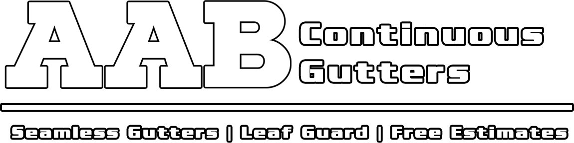 A logo for a company called aab continuous gutters