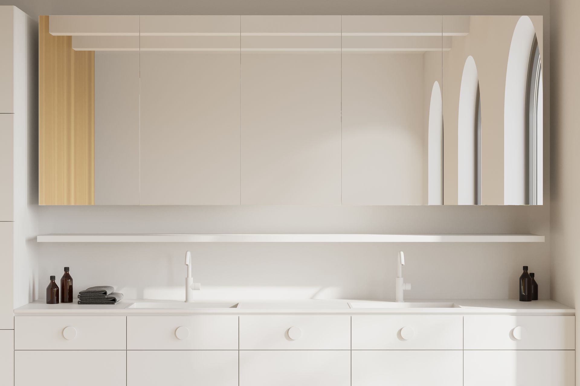 Double Sink Bathroom Installation