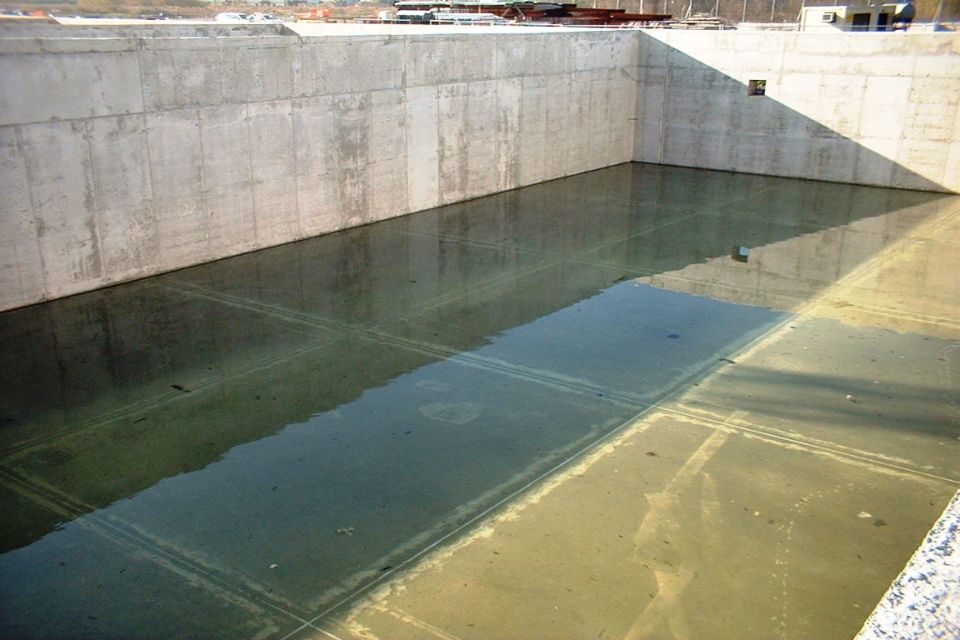 Fase di impermeabilizzazione