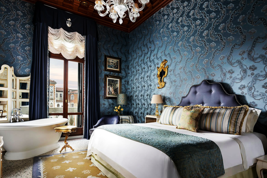 5 Ultra-Luxury Hotels: Ornate interiors of The Gritti Palace showcasing Venetian heritage and luxury
