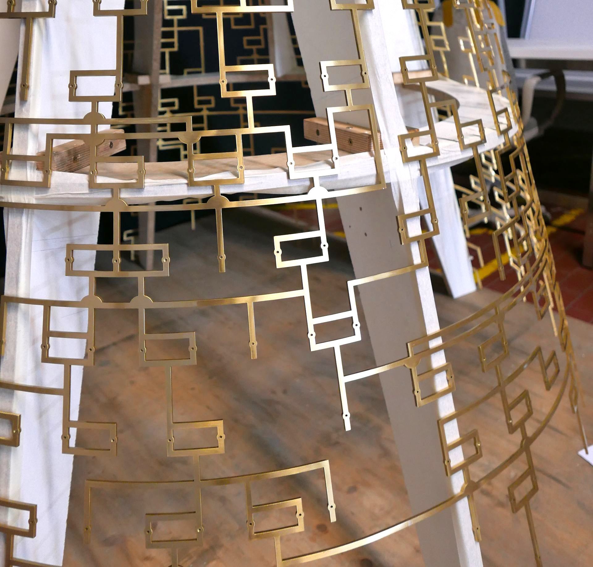 Metallstruktur mit hochwertiger Oberflächenbeschichtung