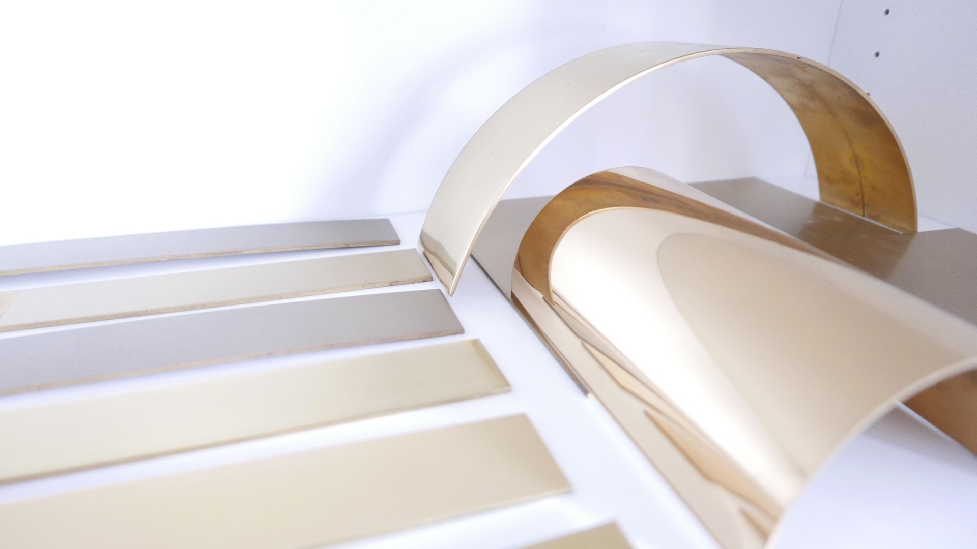 Lackierte Designoberfläche für Architekturprojekt