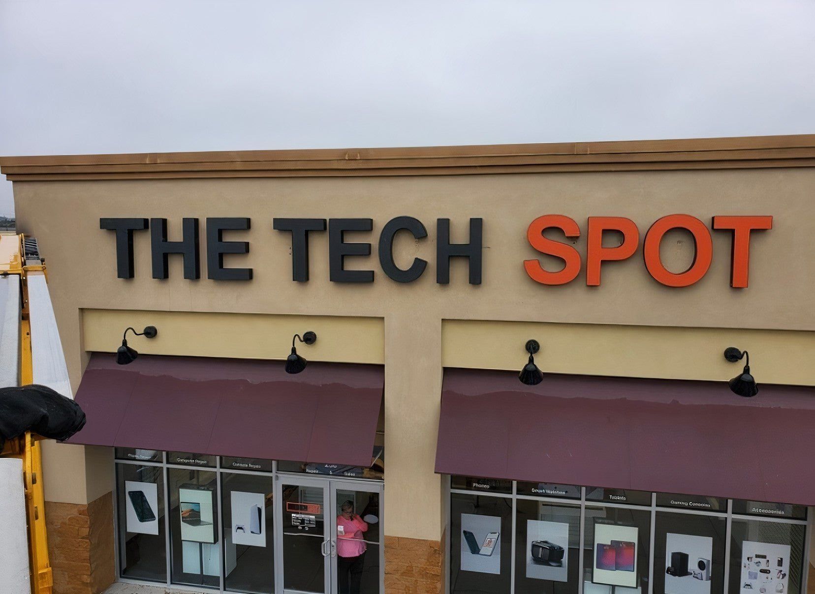 the tech spot - channel letter install in greenville sc