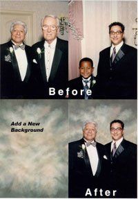 Example of photo restoration