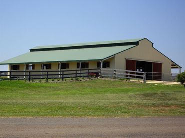 horse arenas and stables