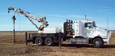 State Wide Sheds drilling truck