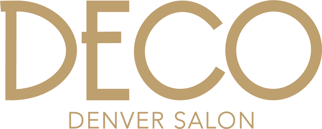 Logo for Deco Denver Salon, featuring the word 
