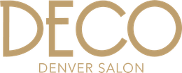 Logo for Deco Denver Salon, featuring the word 