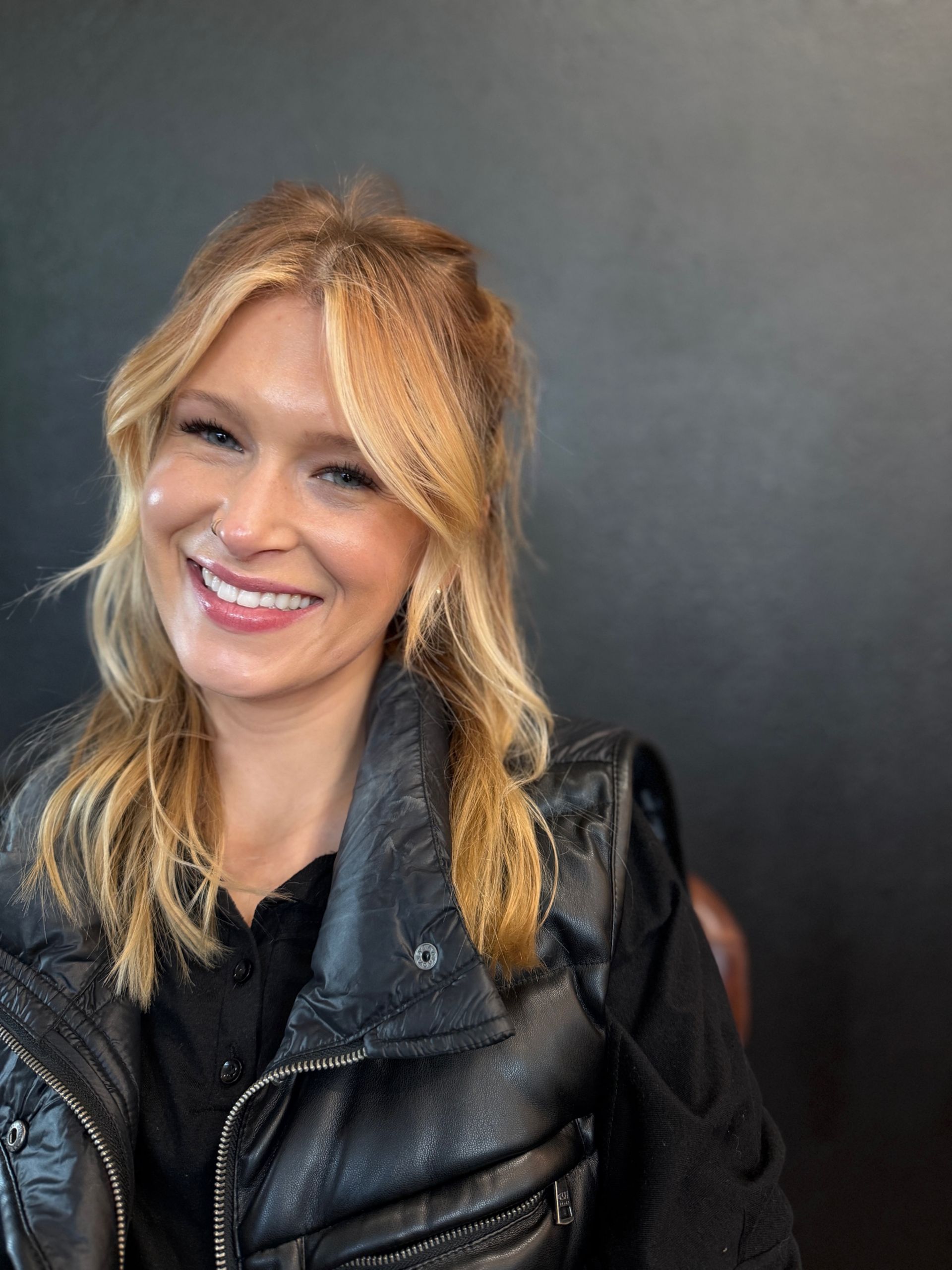 Kay copper blonde hair