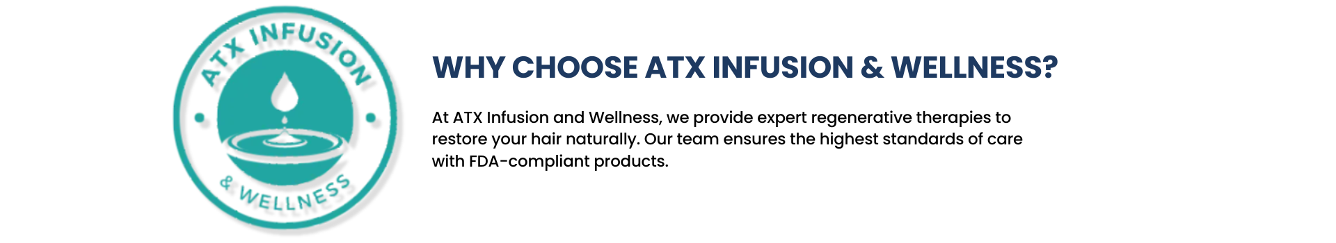 A logo for a company called atx infusion and wellness