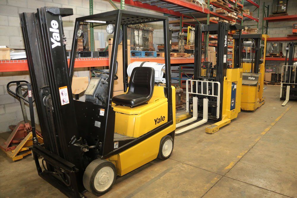 Wheel Cushion Electric Forklift — Sanford, FL — Southern Storage Systems