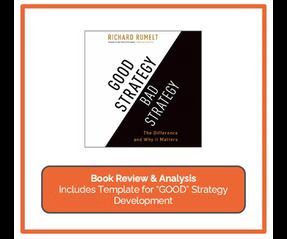Good Strategy, Bad Strategy Book
