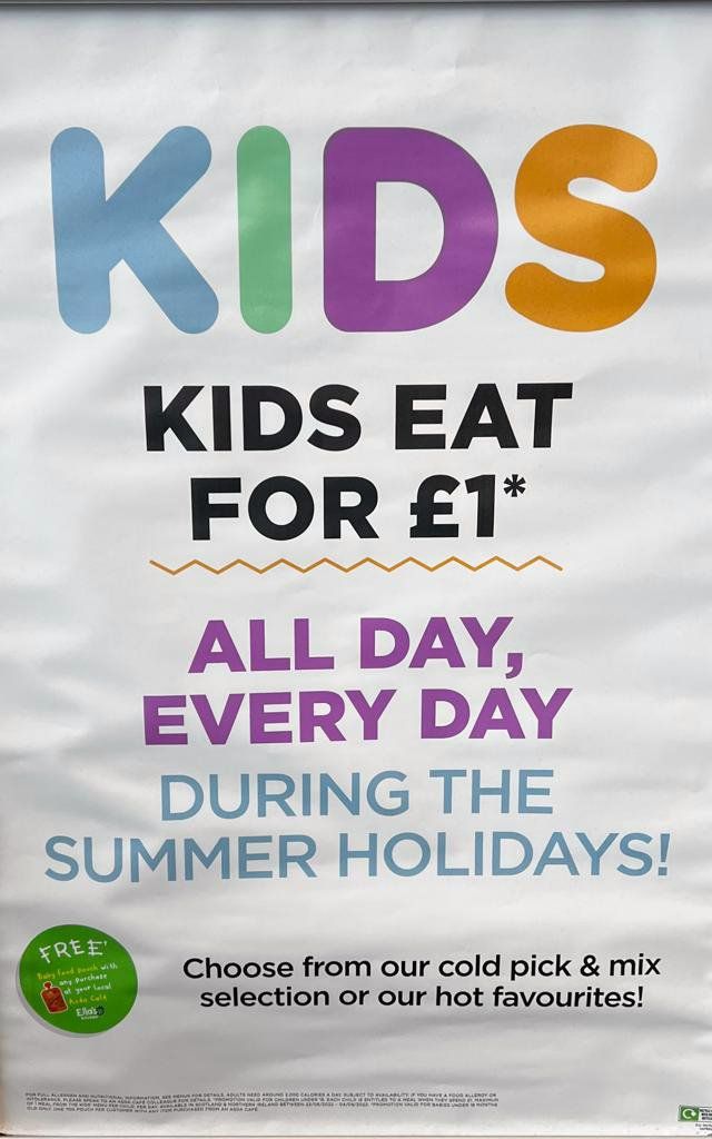Kids eat for £1 all day every day during the summer holidays