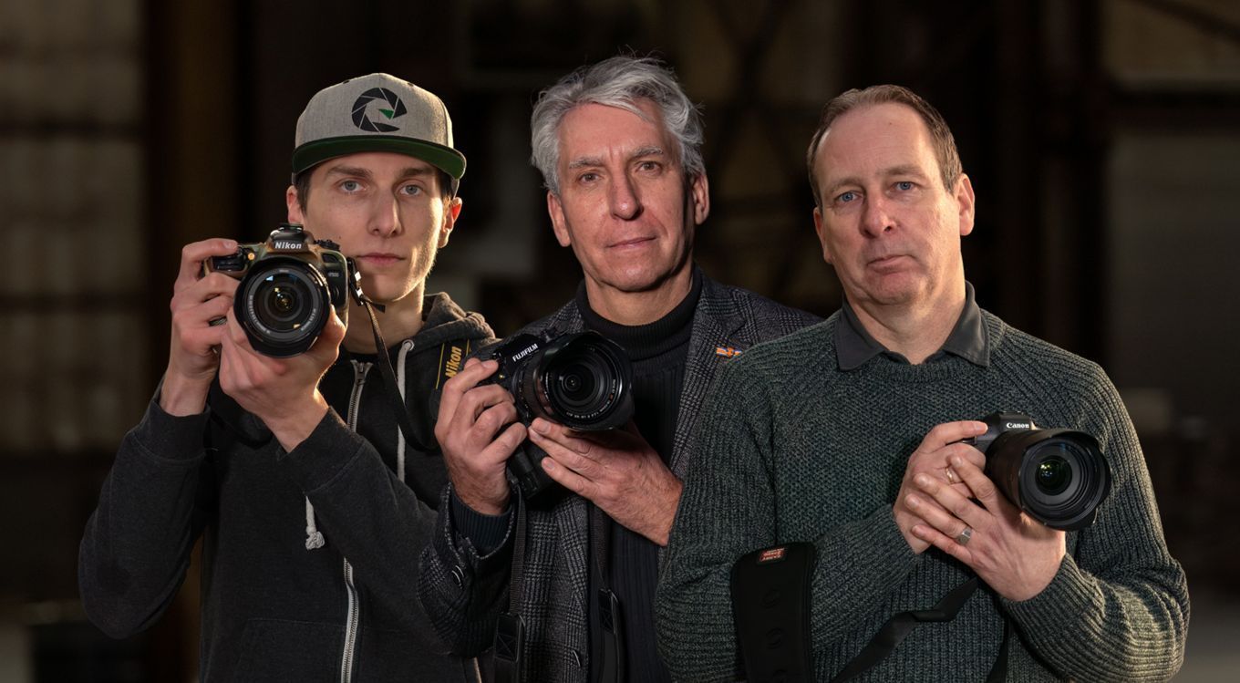 Fotografen Justin Egberts, Raymond Rutting en Menno Bausch uit Achter de Lens