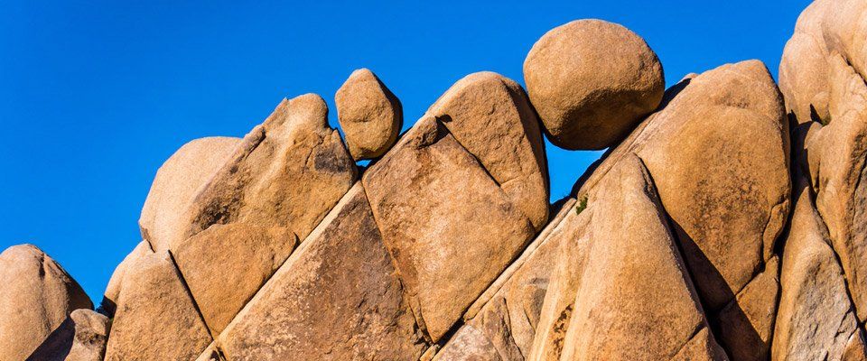 Big stones stacked on top of each other