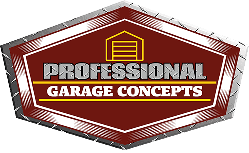 It is a logo for a company called professional garage concepts.
