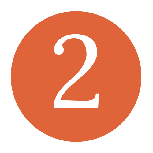 A red circle with the number 2 inside of it