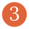 A red circle with the number three inside of it