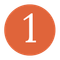 The number one is in an orange circle on a white background.
