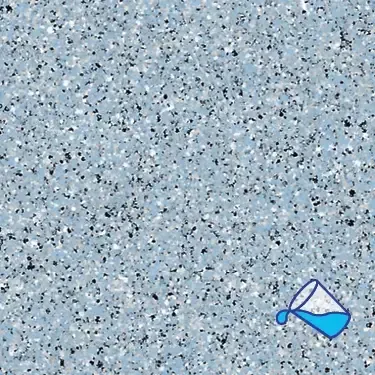 A drawing of a pitcher of water on a gray surface.