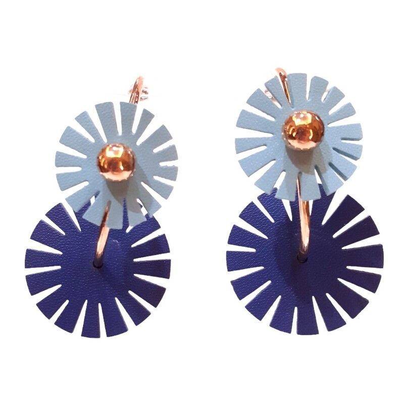 orecchino fiore in stoffa