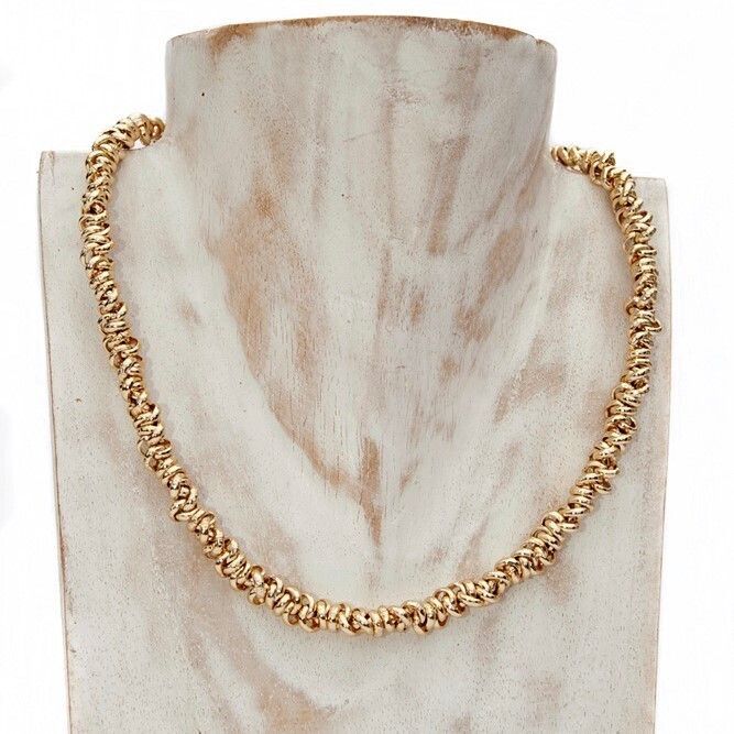 collana girocollo alluminio made in italy, artigianale