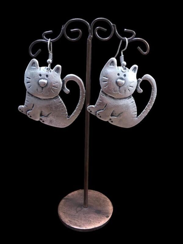 orecchini pendenti gatto