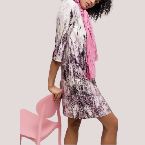 abito in viscosa strech tunino