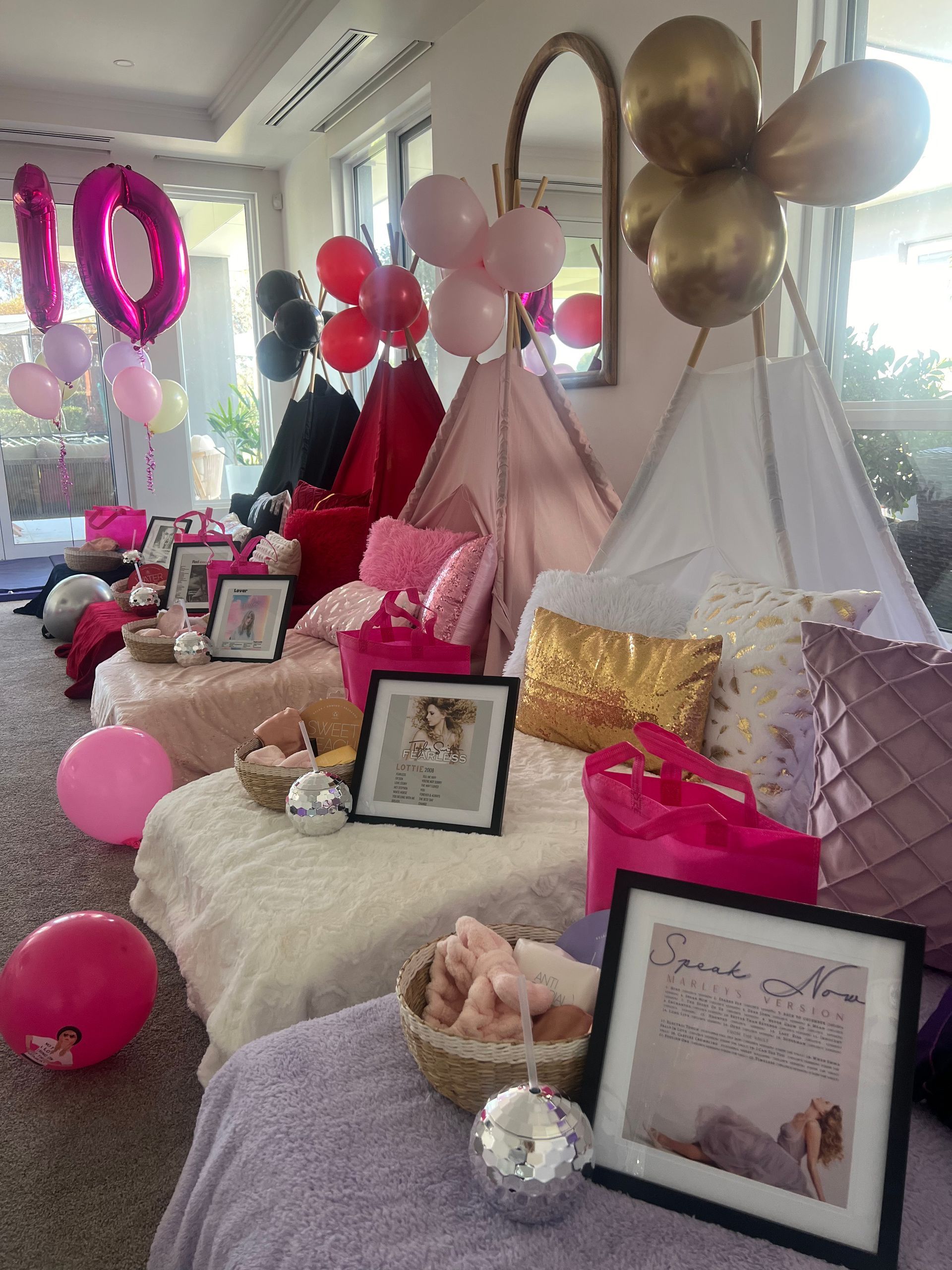 Party Decorations for a 10th Birthday — Sweet Parties & Braids in Tatton, NSW