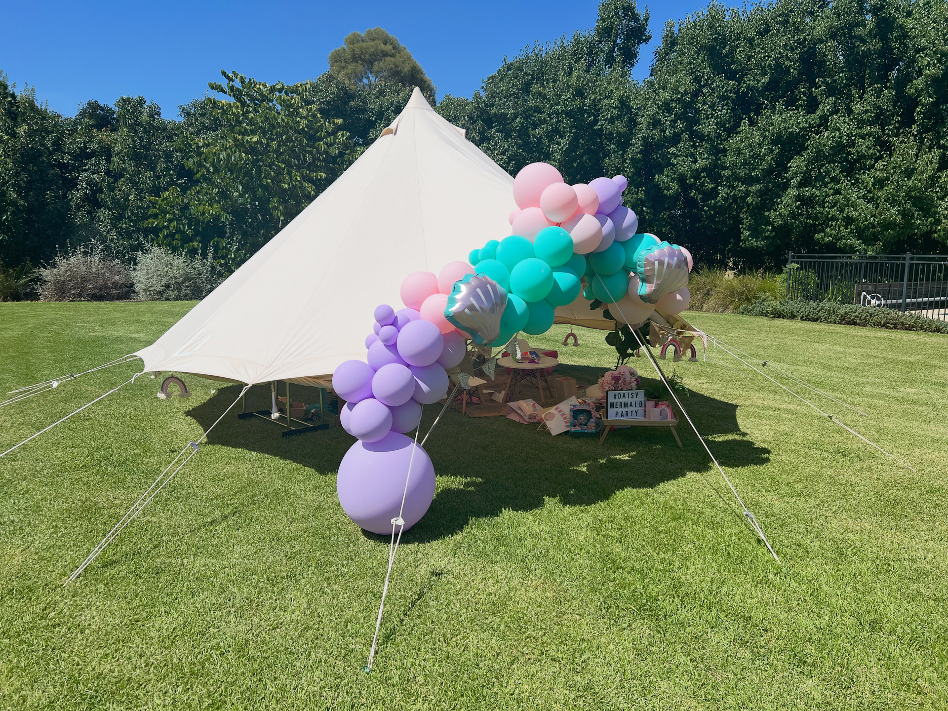Outdoor Tent for Children — Sweet Parties & Braids in Tatton, NSW