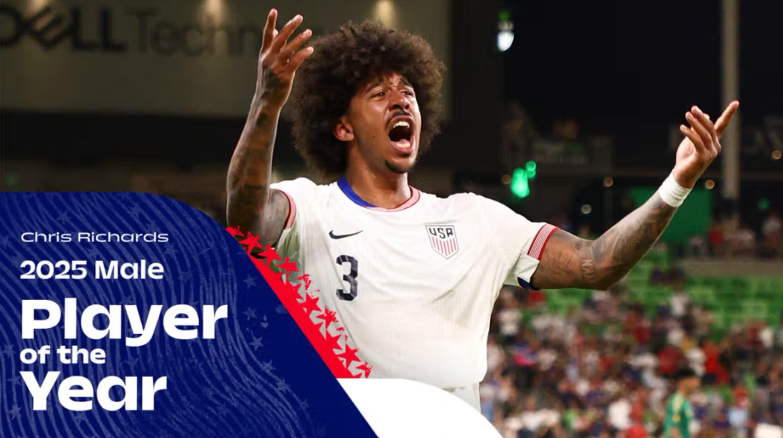 Chris Richards 2025 Male Player of the Year