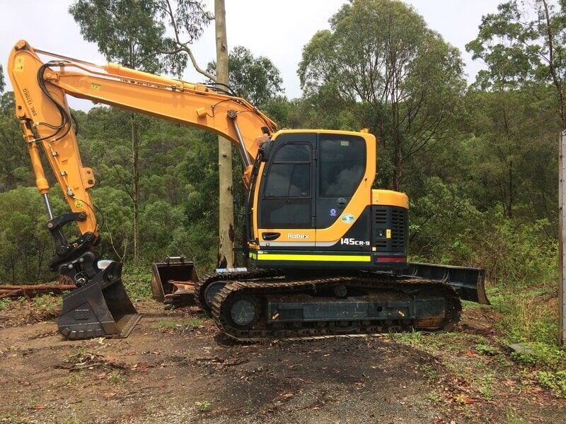 Excavator in The Forest — Elmac Plant Hire In Taree