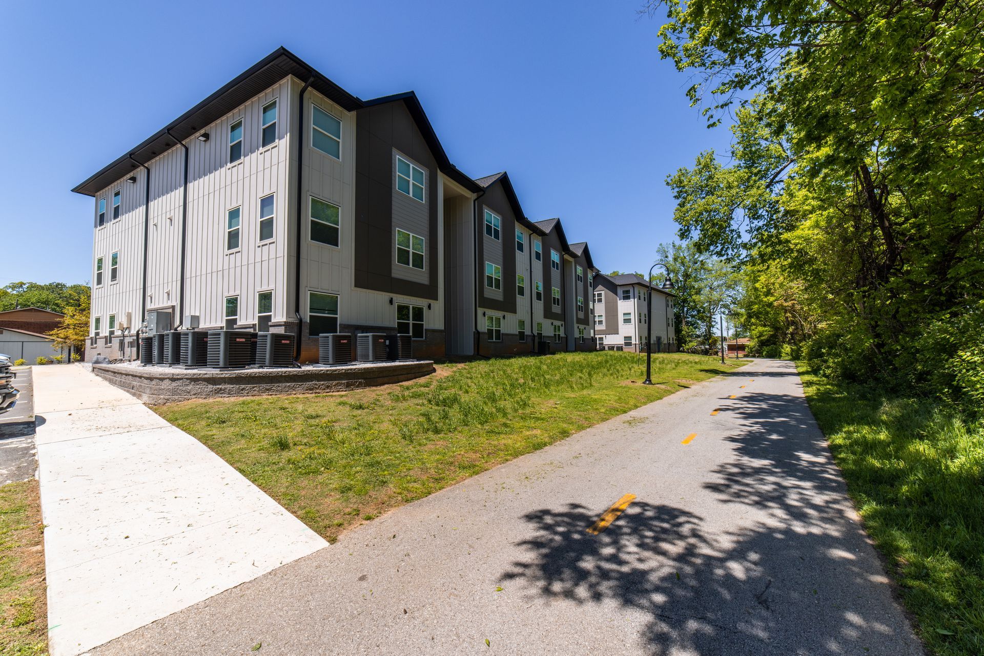 apartment building back