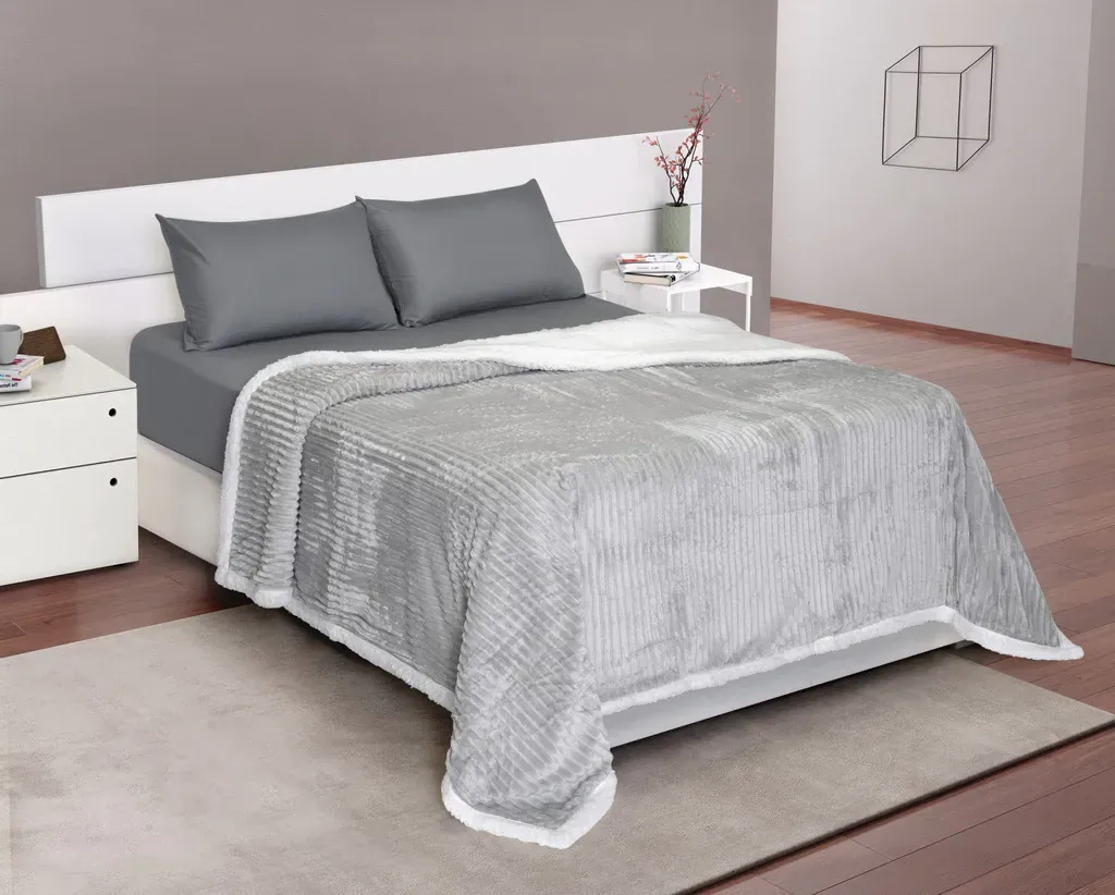 Acolchado Corderito Dobby 1 1/2 Plaza