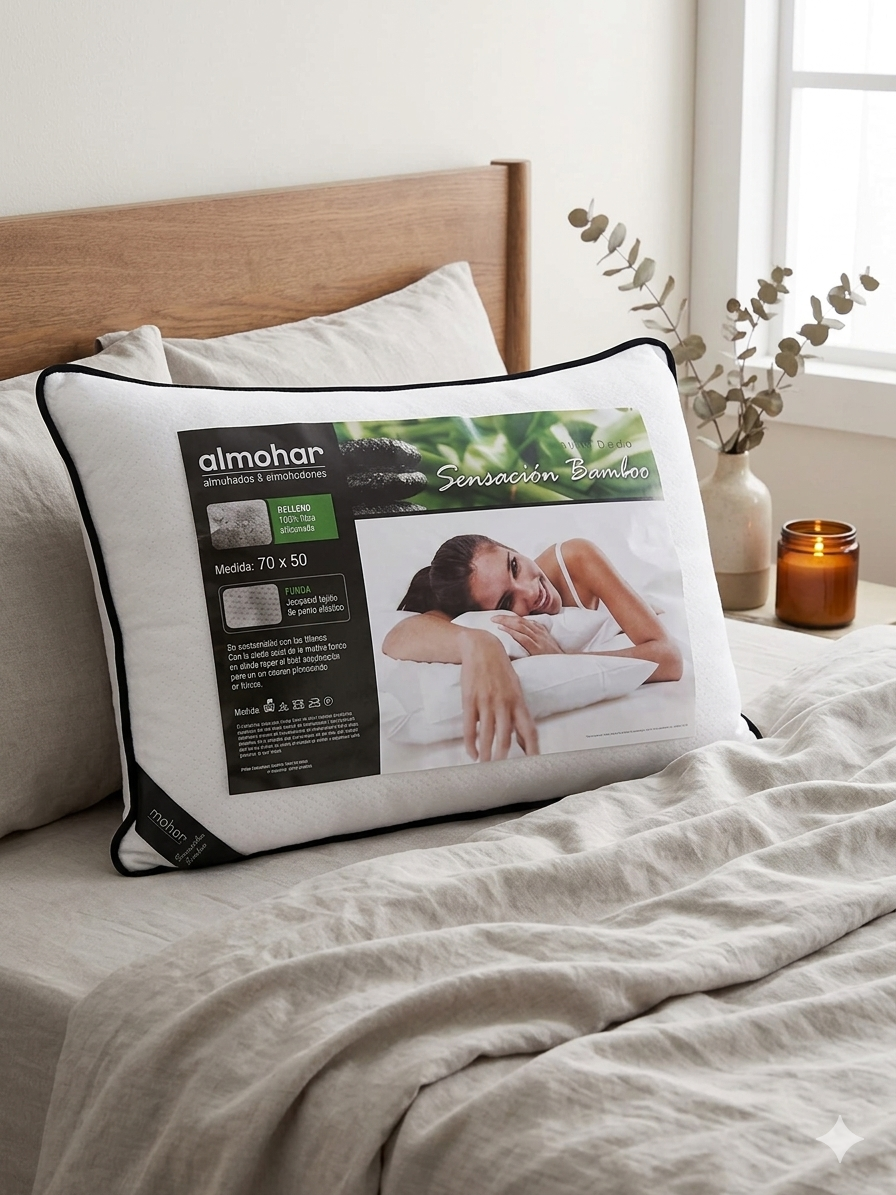 Almohada Simil Bamboo Hotelera Premium 70x50