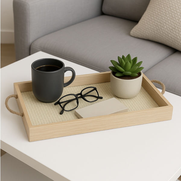 Bandeja Wood Nude 20*40*4