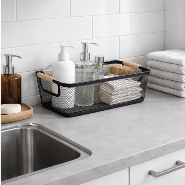 Canasto metal  35*22*16 negro