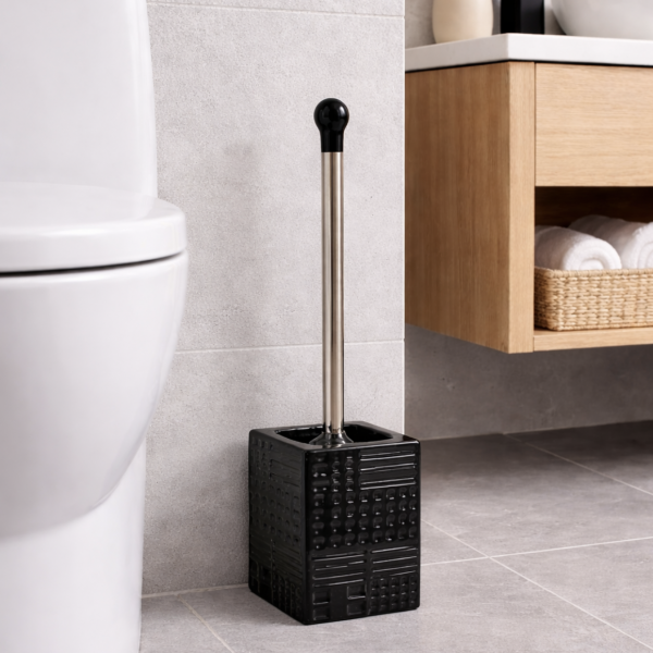 Cepillo para baño cerámica negro