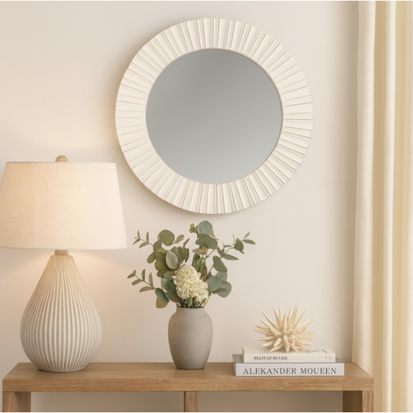 Espejo redondo retro 50 cm