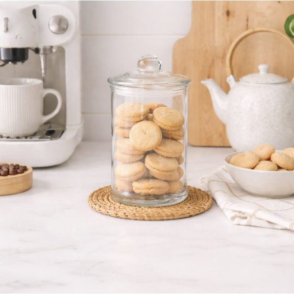 Frasco de vidrio hermético – 17 x 9,5 cm