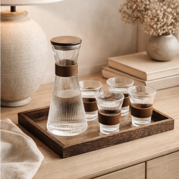 Jarra con vasos set x5