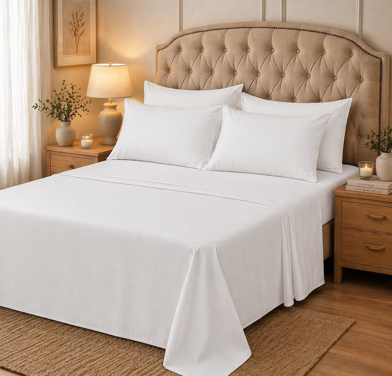 Juego De Sabana King 600H Onix