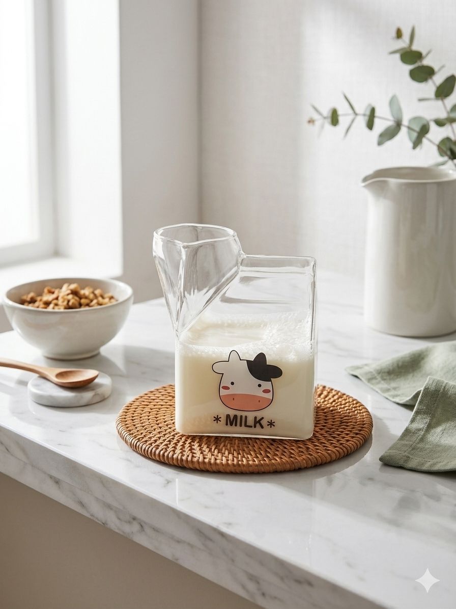 LECHERA  VIDRIO  VACA